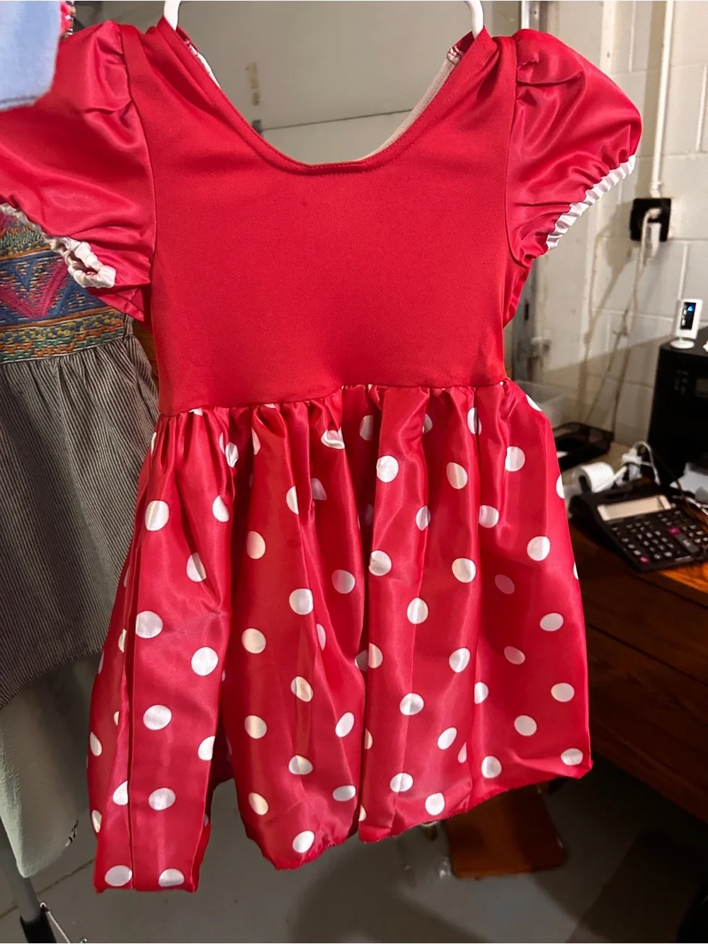 Disney Red Tag with Woven Logo